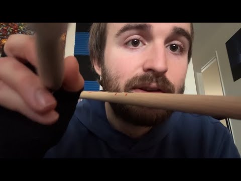 Man Performing ASMR