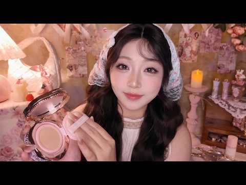 ASMR Doing Your Makeup 🌸 Spring Photoshoot Roleplay | Personal Attention