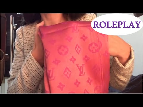 ASMR ROLEPLAY Vendeuse de foulards * whispering