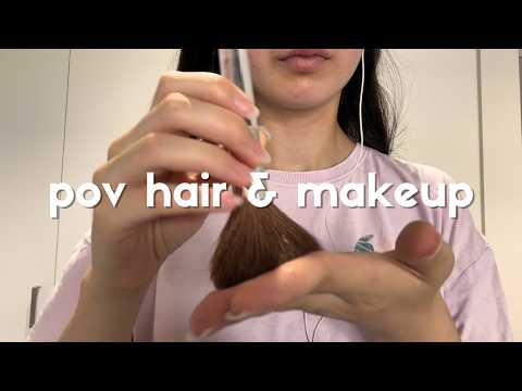 ASMR I Do Your Hair & Makeup ✨ Close Up Personal Attention