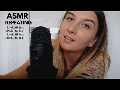 ASMR| REPEATING "tik tok... tik tok..." WITH HAND MOVEMENTS (whispering)