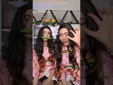 ASMR double NEZUKO cosplay #nezuko #cosplay
