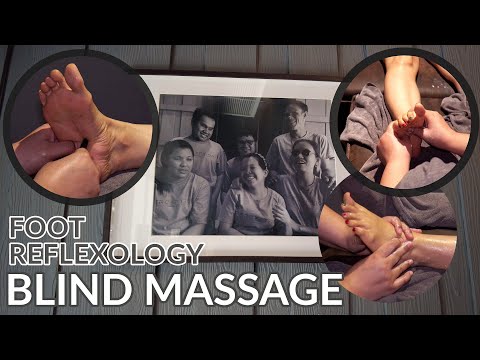 Thai Foot Massage by the BLIND Therapist | ASMR Relaxing Reflexology