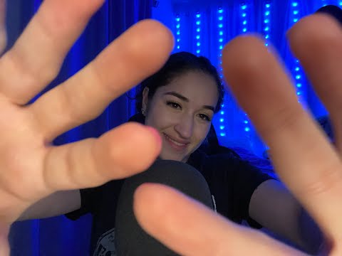 ASMR ~ Super up Close in your face hand movements 👋🏼 With Phrase Repetition "I'm just Taking a Look"