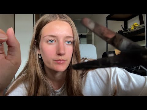 ASMR stranger does your make up (she's kinda mean...)
