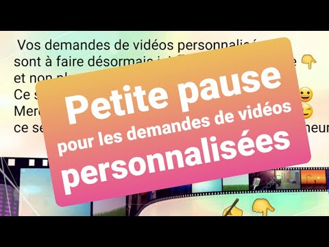 Asmr francais " Vos demandes de vidéos personnalisées  "