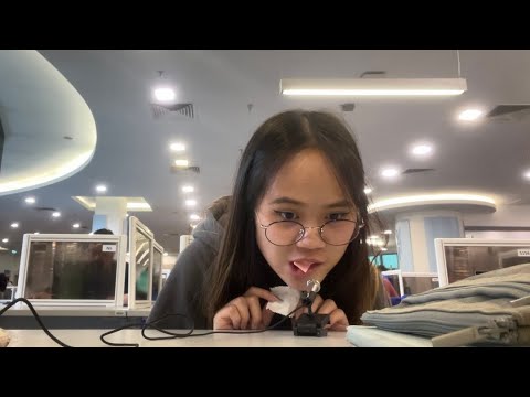 ASMR in the library ( public asmr )