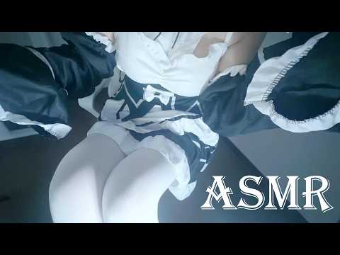 ASMR Maid Cosplay 💕 Long Nails Scratching Super Tingly