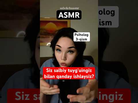 Onlayn psiholog konsultasiya uchun @uzbekchaasmr telegramga yozing #asmr #rek #psixolog_maslahati
