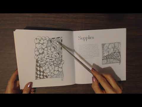 ASMR Soft Spoken ~ Tangle Art Meditative Art Kit Show & Tell
