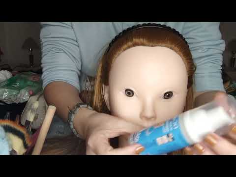 Asmr facial routine treatment!!! (face massage, scrubbing and more)