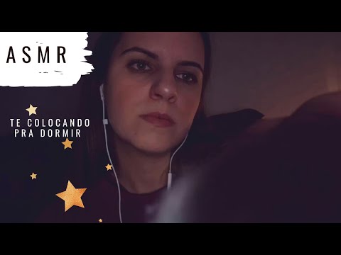 ASMR: Te colocando pra relaxar e dormir! (Barulho de chuva, sem fala) 🌧😴