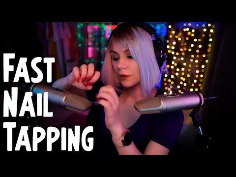 ASMR Fast Nail On Nail Tapping 💎 No Talking, Rode NT2-A