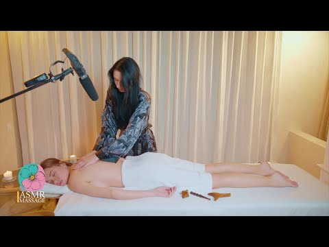 Peaceful ASMR Massage with Soft Brushes