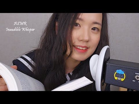 ASMR Inaudible Whispering | Reading Book Backwards, Layered Sound, Tingly Triggers