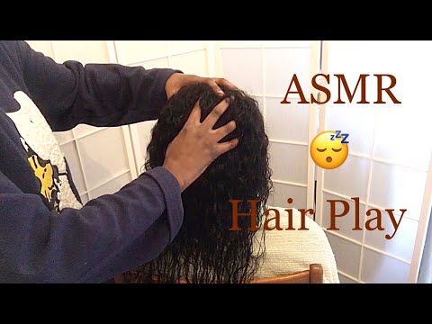 ASMR HAIR PLAY HAIR BRUSHING HAIR MASSAGE