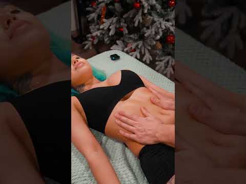 ASMR belly + side massage for Roxy—gentle pressure #bellymassage