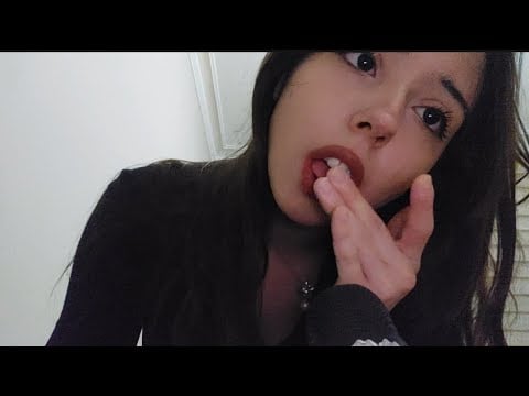 asmr spit painting - wet mouth sounds :3