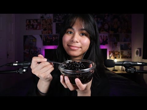 ASMR boba eating in 5 minutes!