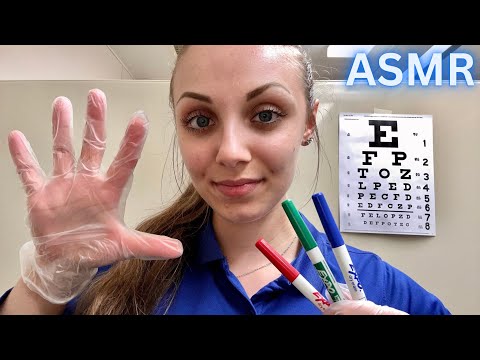 ASMR Sketchy Doctor Does Your Vision Exam! 👁️ (Glove Sounds)
