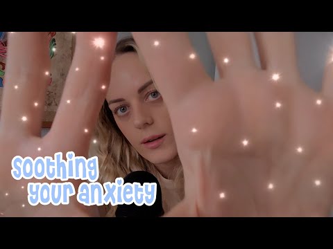 ASMR | Soothing Your Anxiety & Overthinking 🤍 Grounding & Comforting w/ Hand Movements+Face Touching