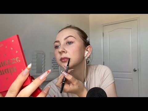 ASMR GRWM 💄💋 whisper ramble & tapping