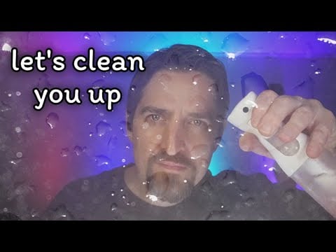 ASMR Spray Bottle 🌧️ Wiping Your Wet Face