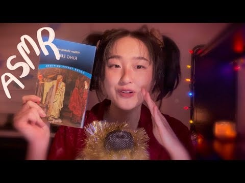 ASMR 🍾 inaudible sensitive whispers & sticky clicky whisper reading Shakespeare