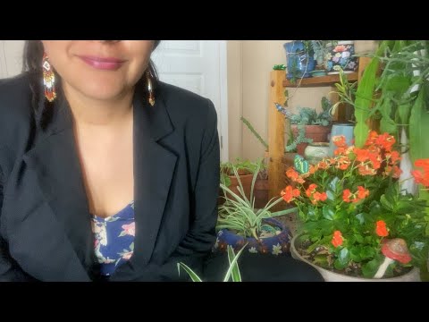 ASMR Greenhouse Visit, Whispered Plant Maintenance