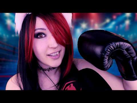 ASMR🥊Tiny Vampire Punches You to Sleep💥(boxing, whispering, biting, KO!)