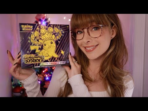 ASMR ⚡️Pikachu Hunt Continues! ϞϞ(๑⚈ ․̫ ⚈๑) Surging Sparks ETB Unboxing / Pokémon Card Opening!