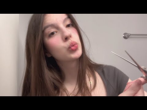 ASMR LoFi Cutting + Straightening your hair