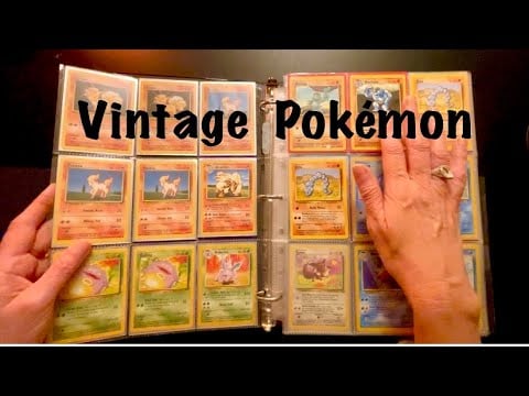 Looking Through More of my Son’s Vintage Pokémon Cards ~ ASMR Soft Spoken Regular Voice