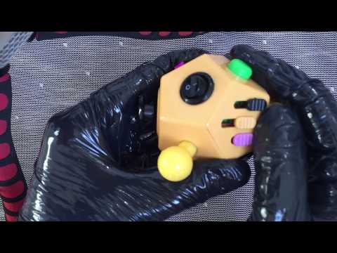 NON LATEX GLOVES 🖖 💦 OILED GLOVELY HANDS 👌  PLAYING WITH  FIDGET CUBE❌⭕❌ ⭕[[ASMR]]