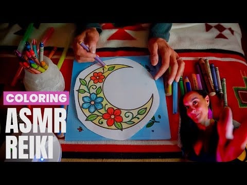 ASMR Reiki to Unlock Your Creative Flow | Coloring & Soft Spoken for Deep Sleep