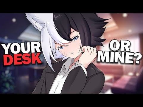 Adorable Coworker Can’t Stop Teasing You During Overtime ASMR 🖤