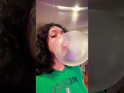 BUBBLE ASMR | blowing DOUBLE bubble gum popping sounds #asmr #chewinggum