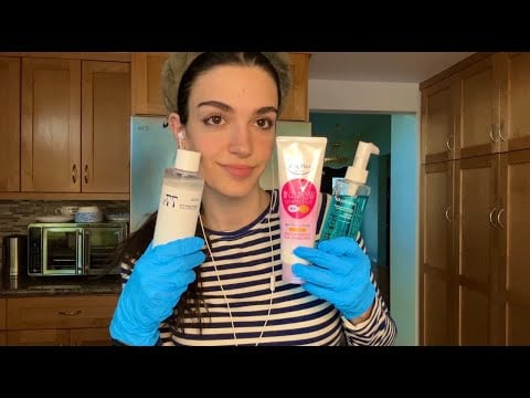 ASMR doing my skincare routine on you