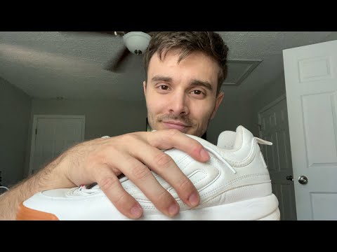 ASMR Making Relaxing Sounds by Tapping, Scratching and Handling My Shoes