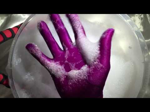 OPERA/ SATIN GLOVES 💜  SOAPY & WET  [[ASMR]]