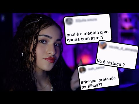 ASMR - RESPONDENDO PERGUNTAS E CONTANDO HISTÓRIAS ATÉ VOCÊ DORMIR 😴