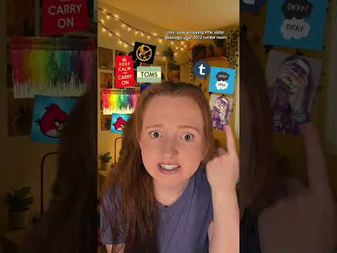 pov: your annoying little sister goes into your 2012 tumblr room #sisters #siblings #nostalgia