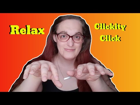 ASMR Repeating “Clickity Click" & "Relax" FAST!.