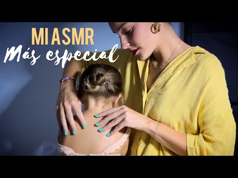 ASMR MASAJE REAL🩷 Mimos y atención personal en persona (se queda dormida) 😴