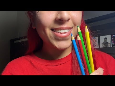 ASMR eye exam with mouthsounds 