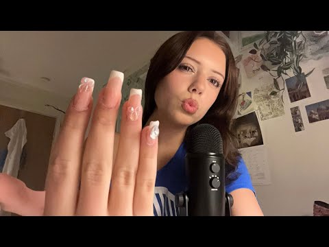 Asmr with long nails🎀