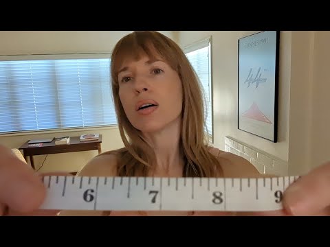 ✨ASMR Intently Feeling and Measuring Your Chest, Shoulders, Neck and Head