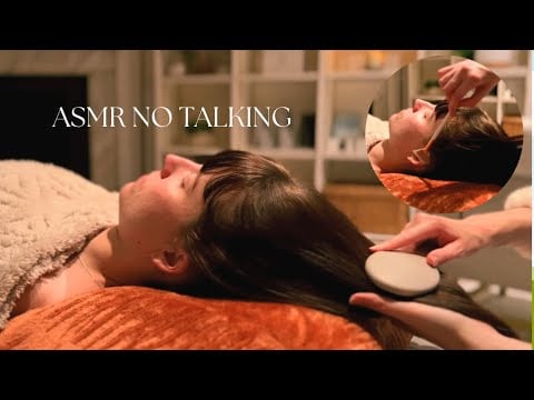 ASMR Soft & Sleepy Hair Play, Skin Brushing & Genuine, Nurturing Care. (NO TALKING)