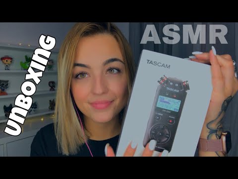 ASMR Unboxing grabadora TASCAM 😃 | ASMR español para DORMIR