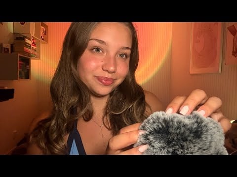 ASMR Relaxing Fluffy Mic Triggers + Whispers 💗